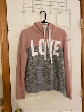 Reflex Pink Hooded Sweatshirt with Logo Label